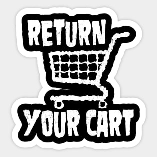 Return Your Cart Sticker